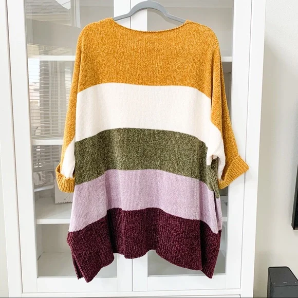 She + Sky Multicolor Plus-size 3/4 Sleeve … - Picture 5 of 7